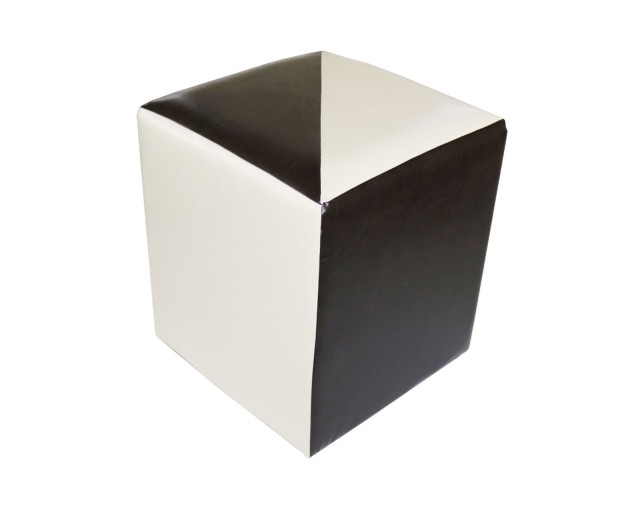 Taburet Cub Piele MOZAIC